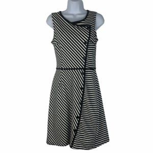 Folter black and white striped dress